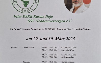 Vorankündigung Karate Lehrgang 2025